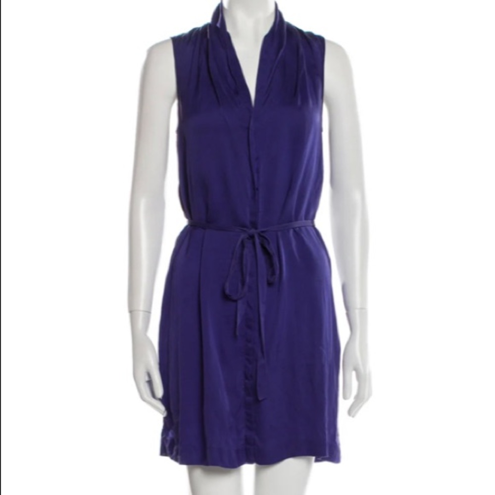 Theory silk shirt dress